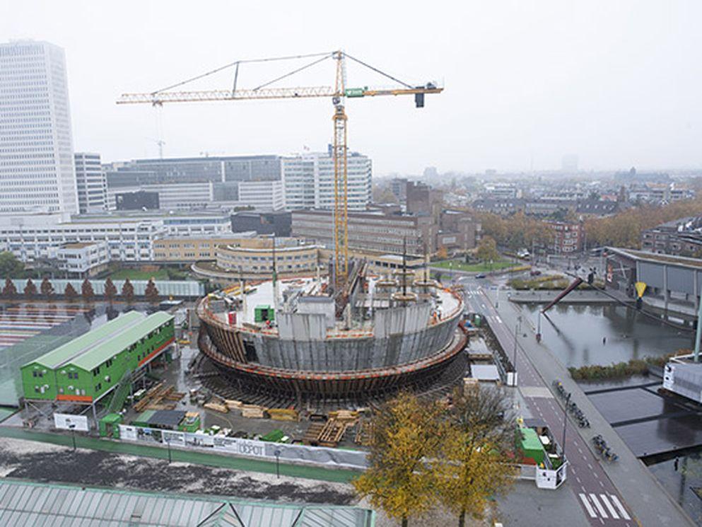 Contouren eerste publiekstoegankelijke kunstdepot nu zichtbaar Depot Boijmans Van Beuningen 