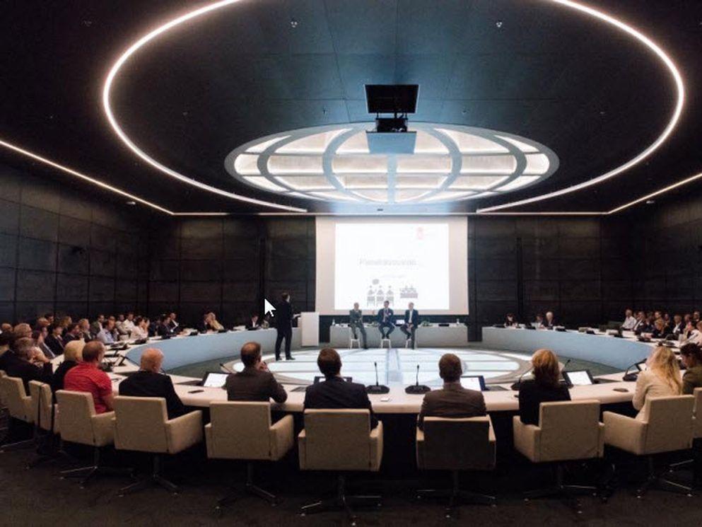 De Grote Zaal van Rijnstraat 8 waar het plenaire deel van de PPS Conventie 2018 plaatsvond
