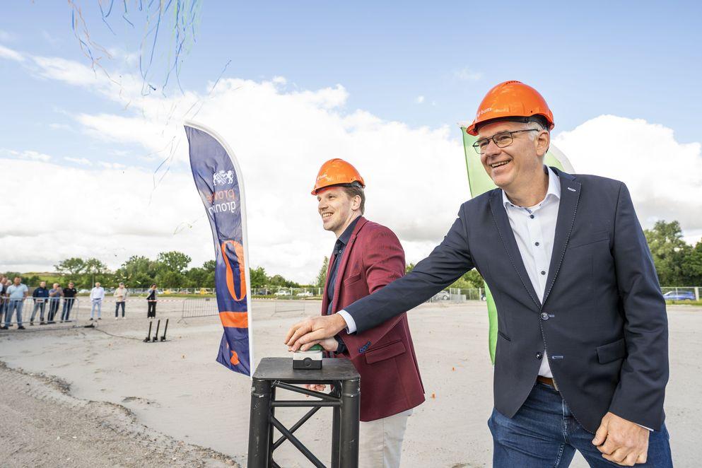 Eerste paal BAM en provincie Groningen